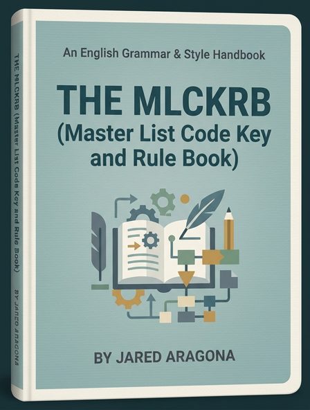 The MLCKRB (Master List Code Key and Rule Book): An English Grammar & Style Handbook