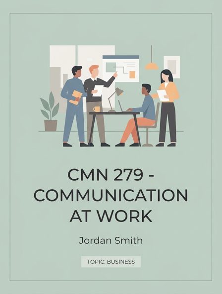 CMN 279 - Communication at Work