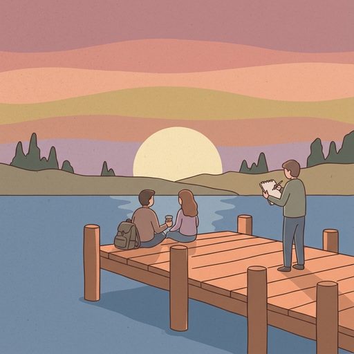 Sunset from the pier