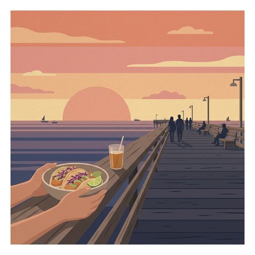 Sunset from the pier