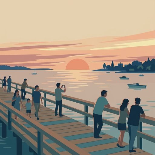 Sunset from the pier