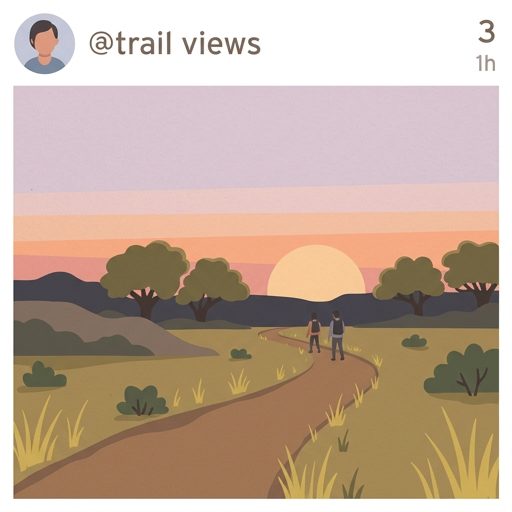 Trail views from this morning