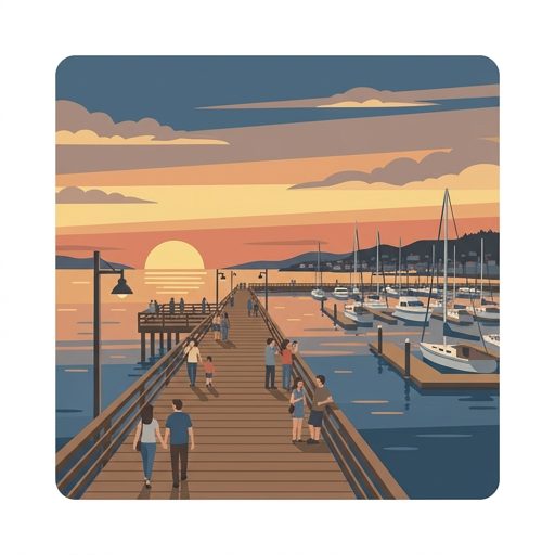 Sunset from the pier