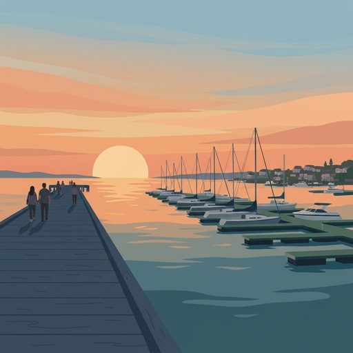 Sunset from the pier