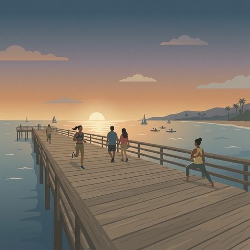Sunset from the pier
