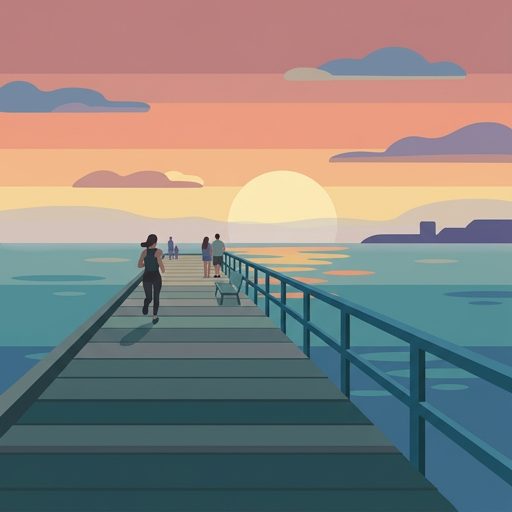 Sunset from the pier