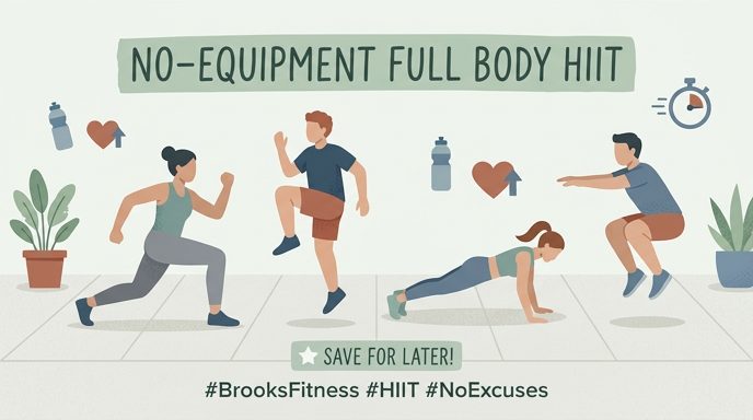 Full body HIIT workout - no equipment needed. Save this...