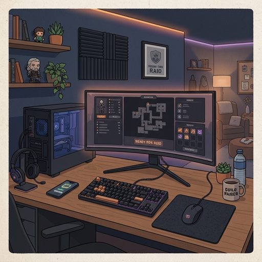Gaming setup upgrade complete. Ultrawide monitor, mech...